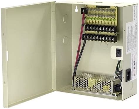 CCTV Power Supply Box, 12V DC 9ch, UL Listed 